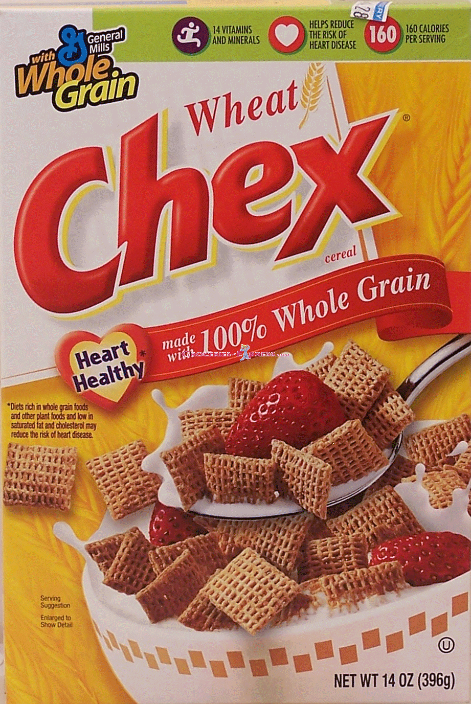 General Mills Wheat Chex breakfast cereal made with 100% whole grain Full-Size Picture